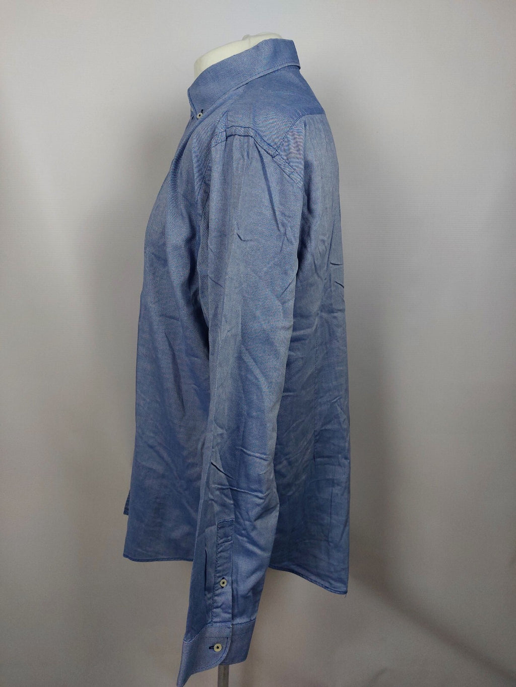 EK5154 Blaues Hemd von ZARA für Herren, Gr. 2XL3