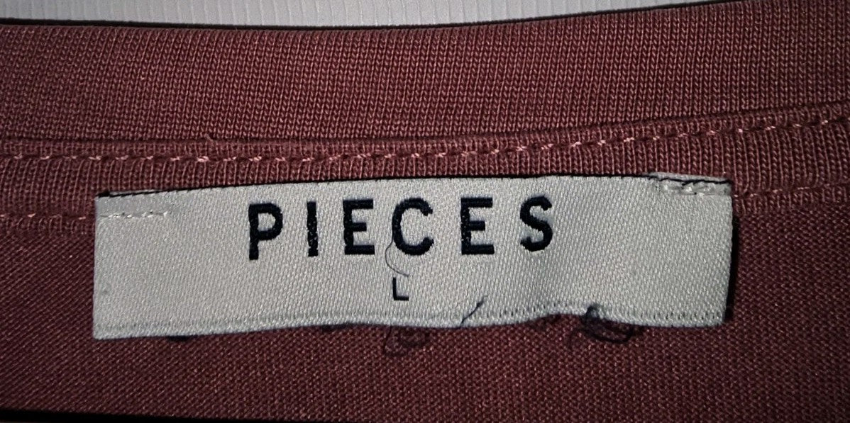 EK9979 Damen T-Shirt von Pieces, altrosa, Gr.L1