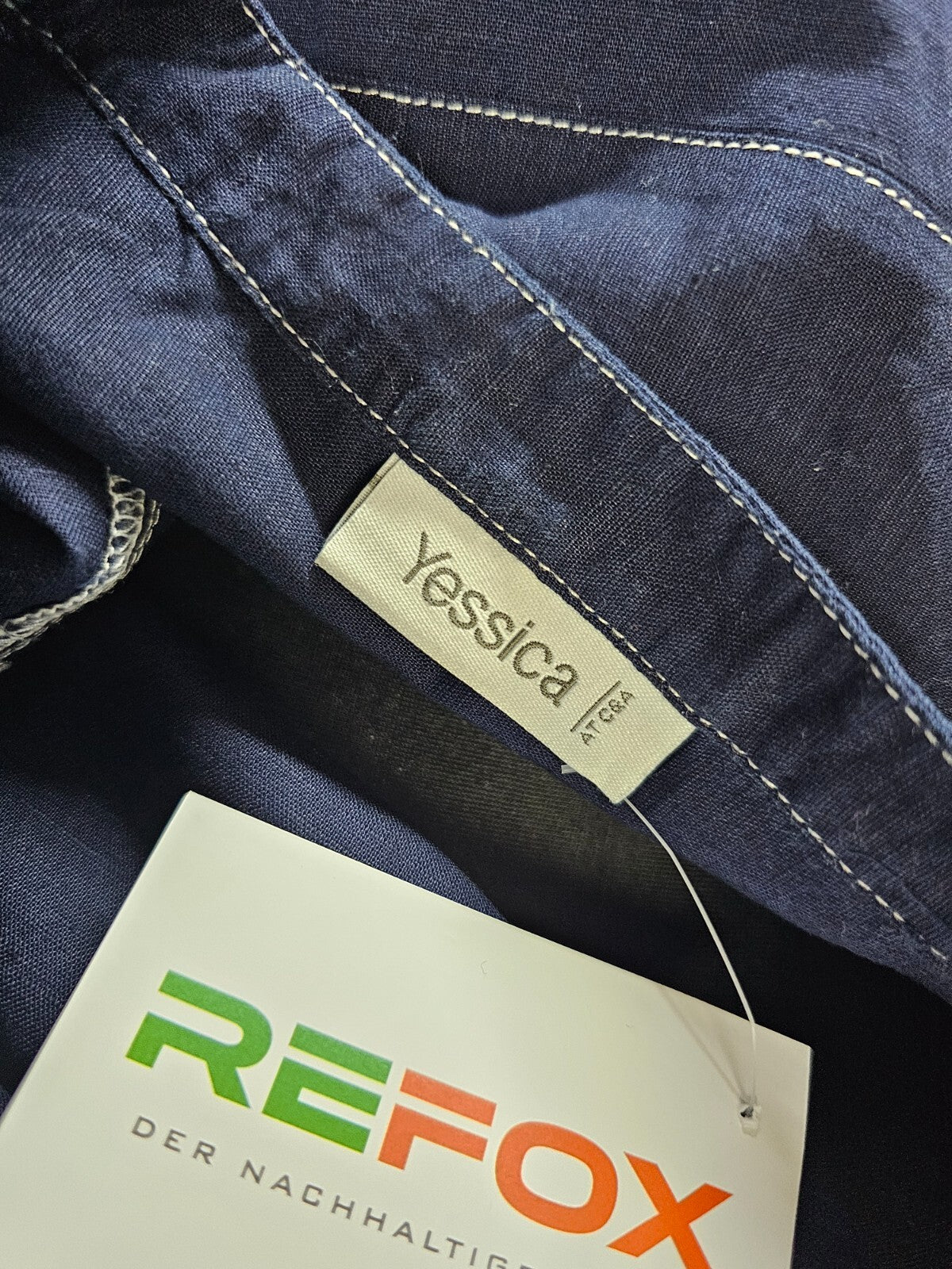 EK0939 Damen Bluse von Yessica, blau, Gr. 484