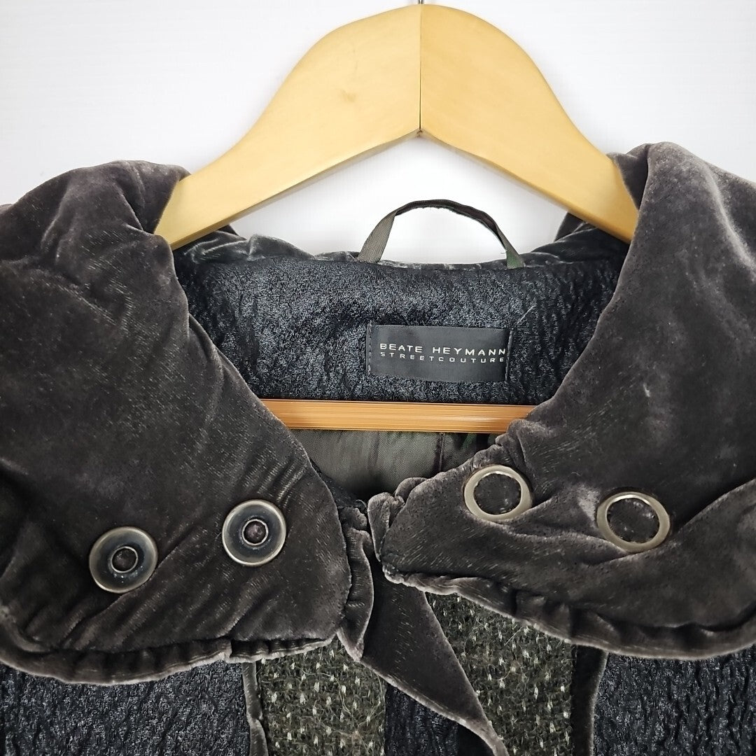 EK6905 Damen Mantel von Beate Heymann, Grün, Gr.362