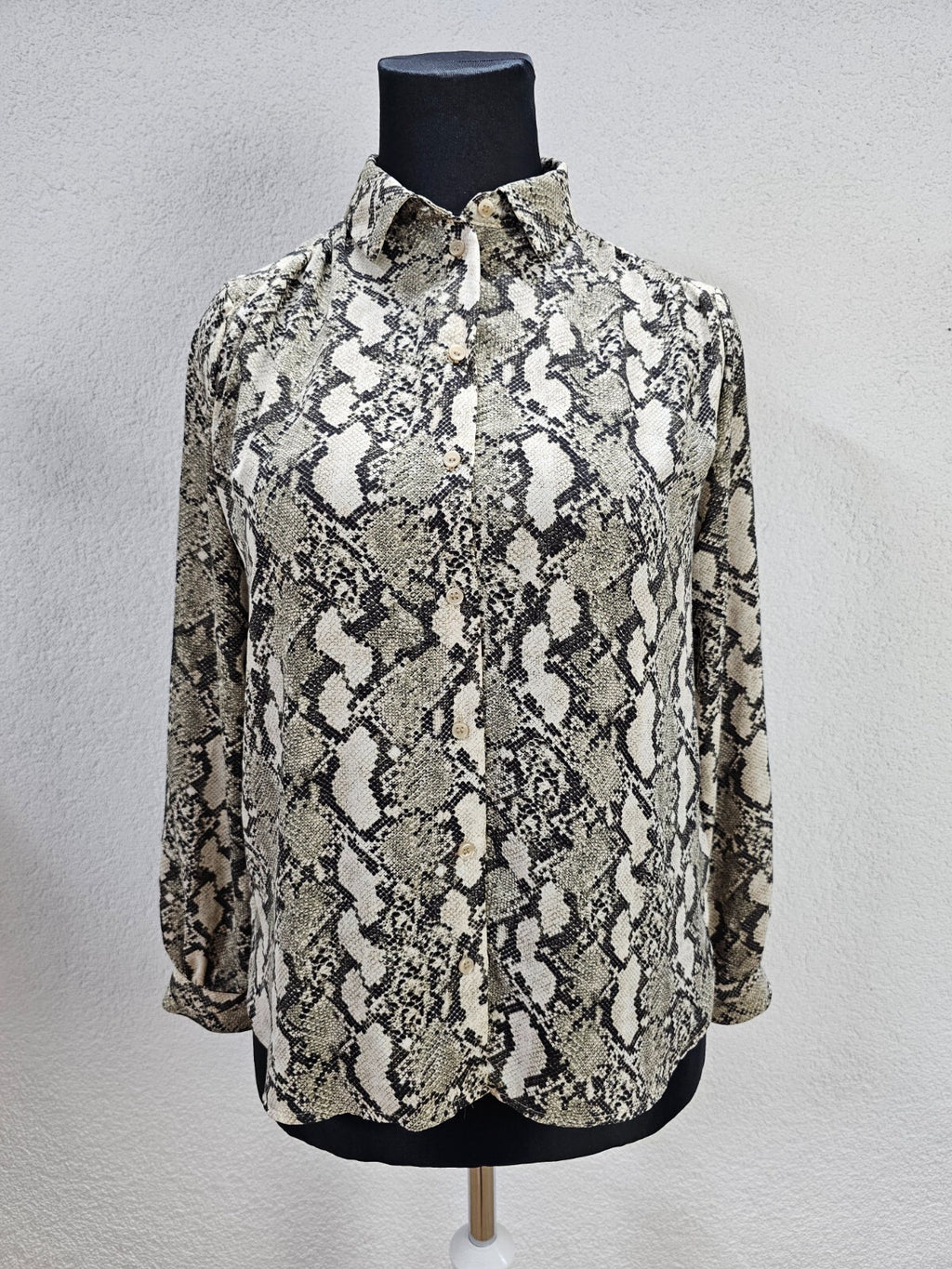 EK5751 Damen Bluse von H&M, grau/beige, Gr. 400