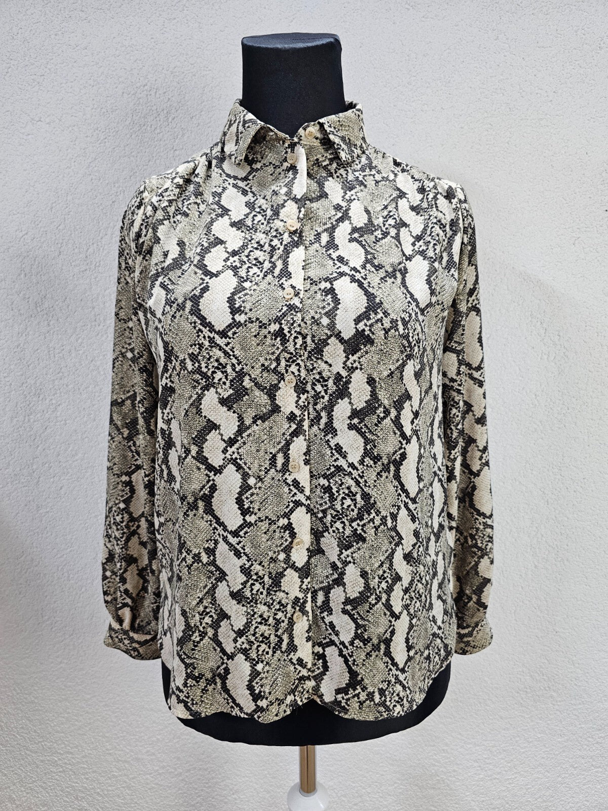 EK5751 Damen Bluse von H&M, grau/beige, Gr. 400