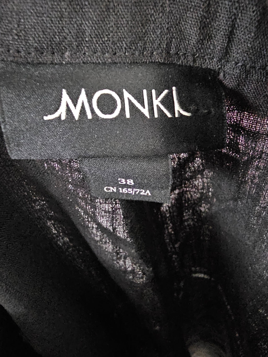 EK6644 Damen Stoff Hose von MONKL, schwarz, Gr.364