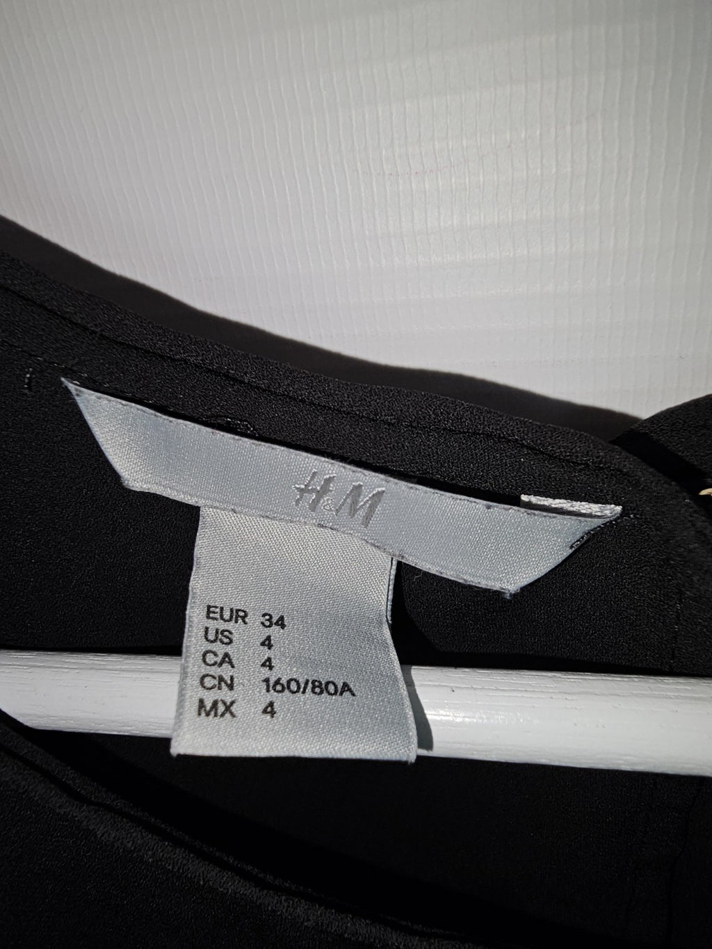 EK8388 Damen Bluse von H&M, Schwarz, Gr. 342