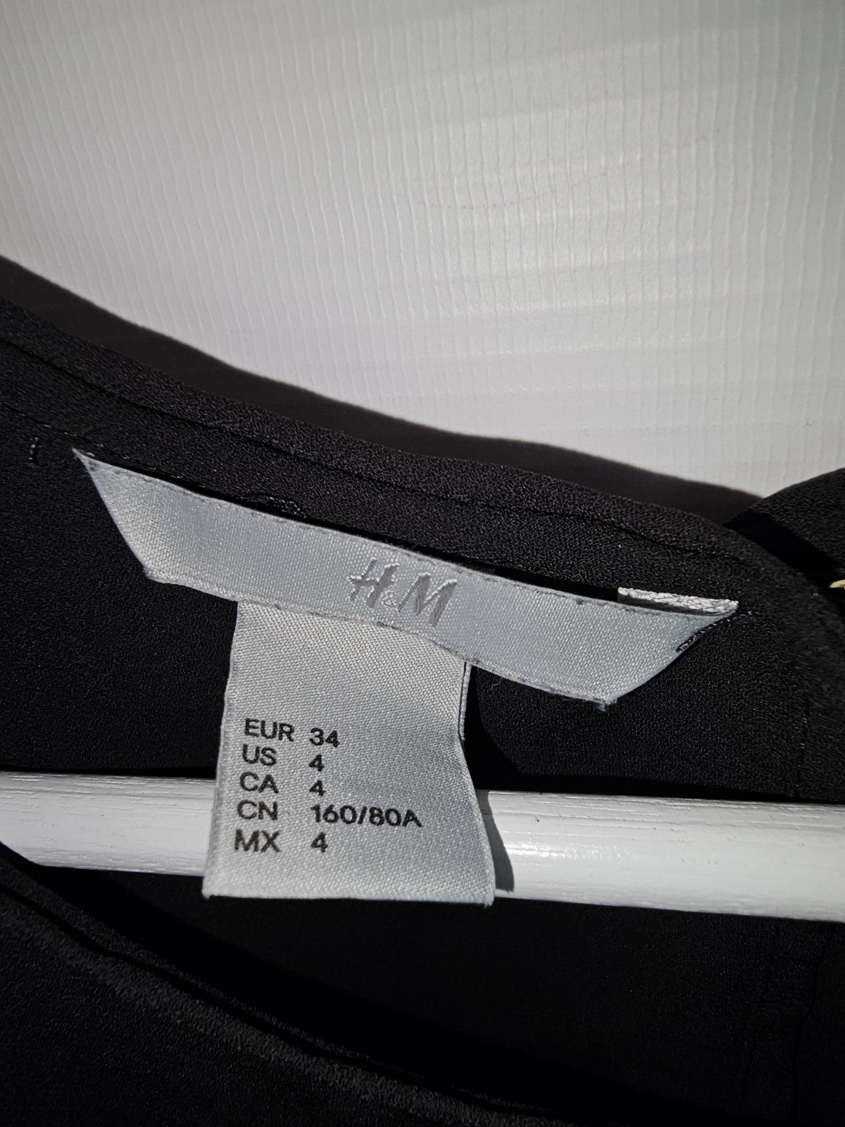 EK8388 Damen Bluse von H&M, Schwarz, Gr. 342
