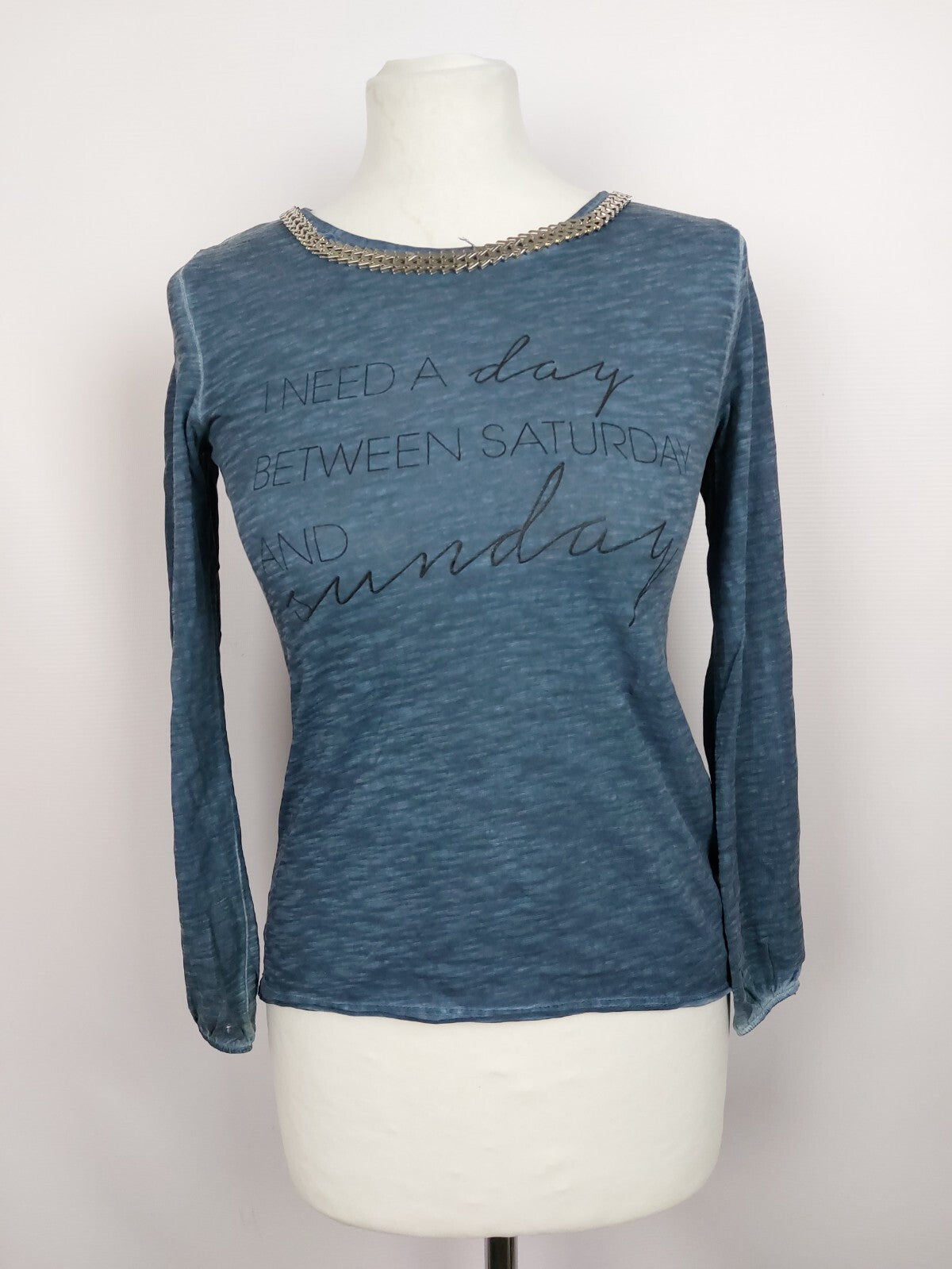 EK4046 Mädchen Langarmshirt von s.Oliver, blau, Gr. 1400
