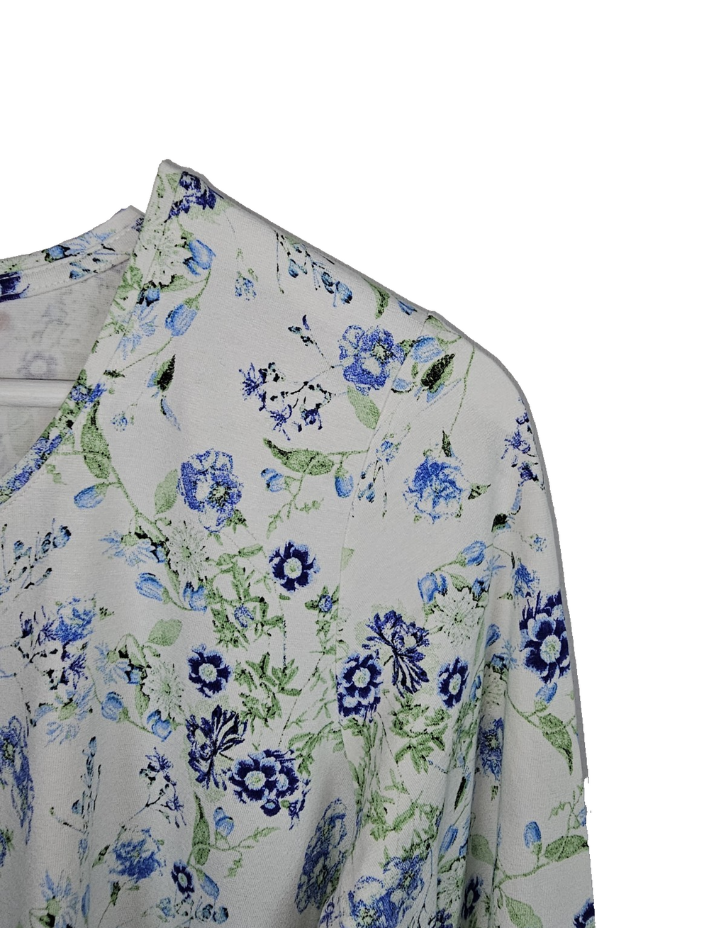 EK7783 Damen Shirt von Lea H., weiß-blau, Gr.M2
