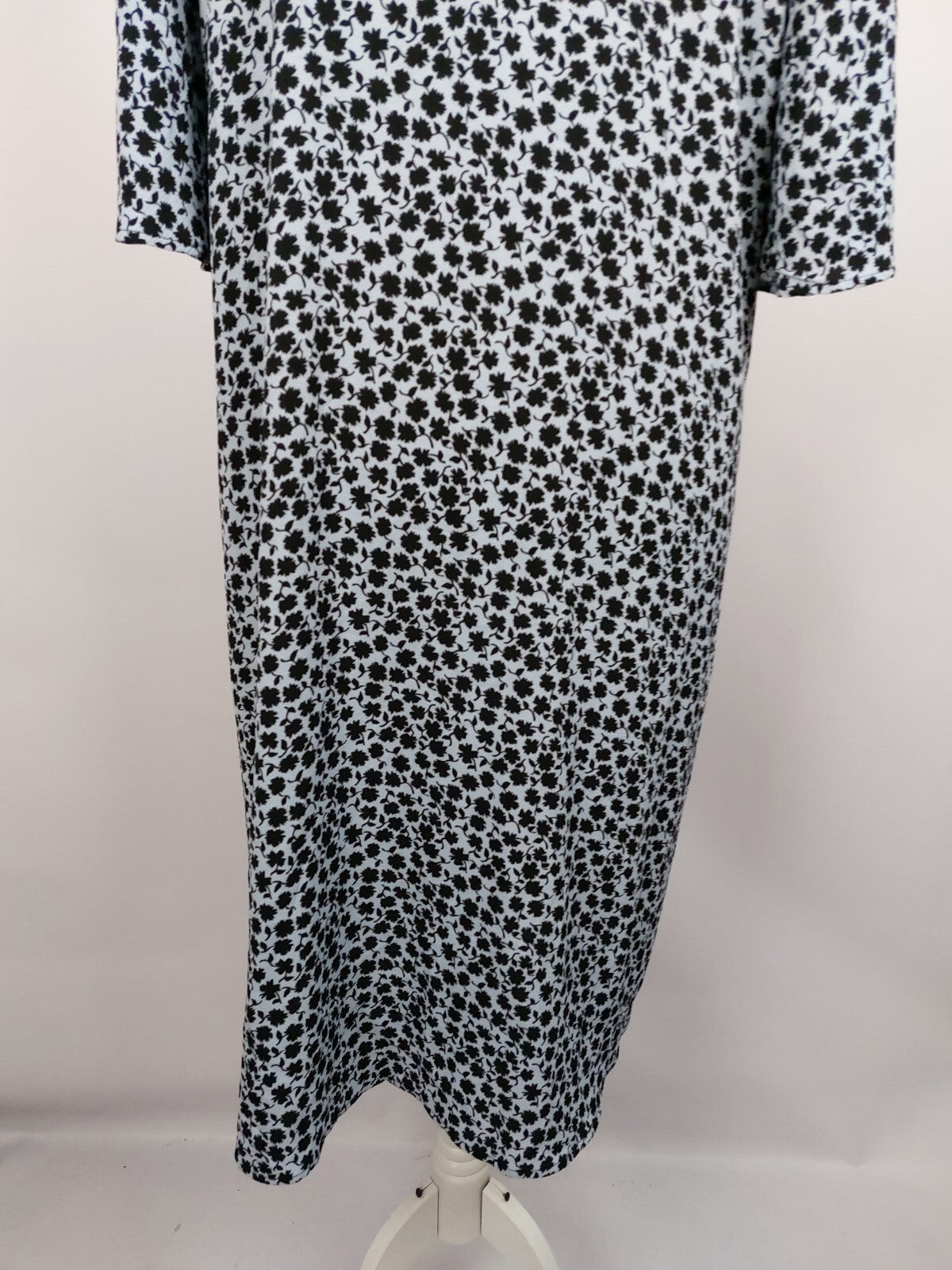 EK3914 Damen Kleid von H&M, blau/schwarz, Gr. 426