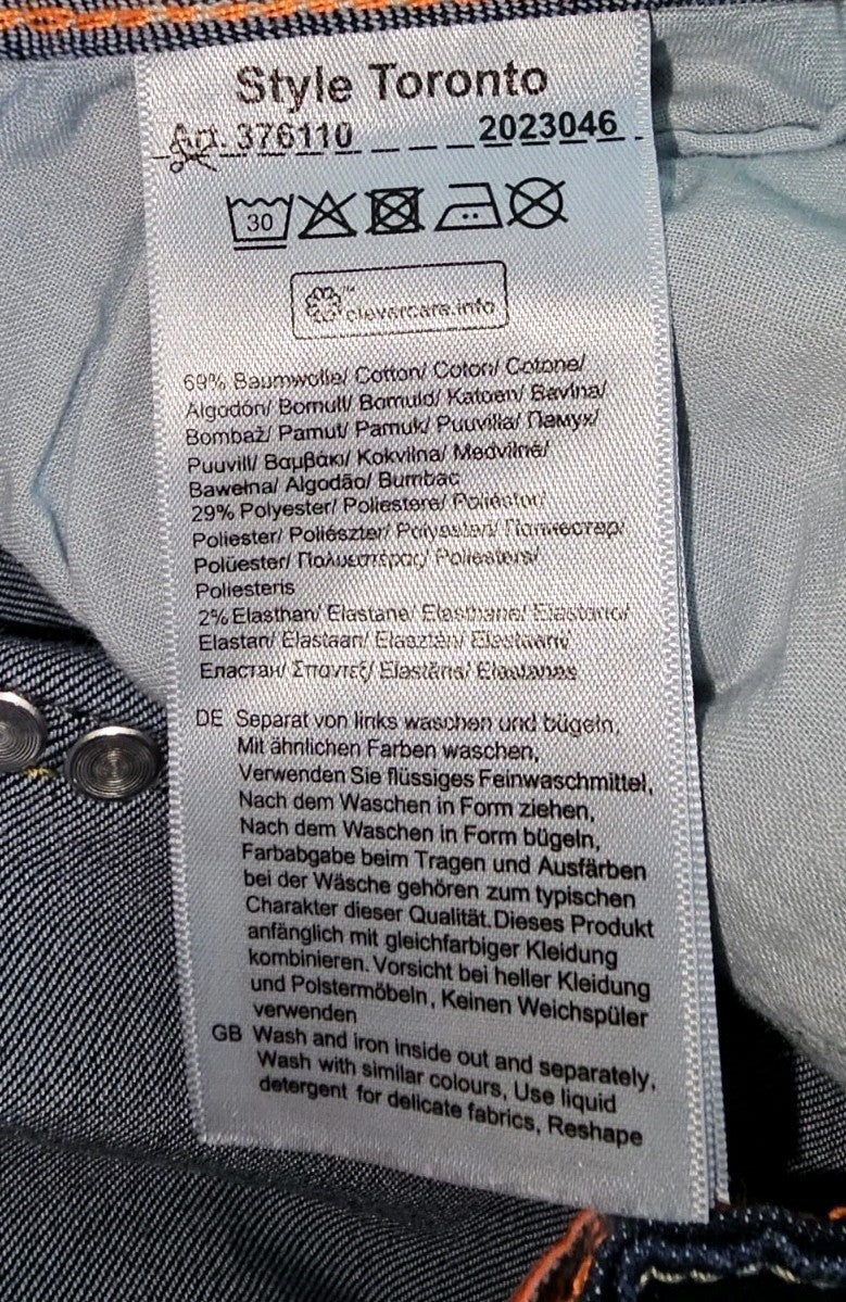 EK10073 Damen Hose Denim Gr.33 Blau2