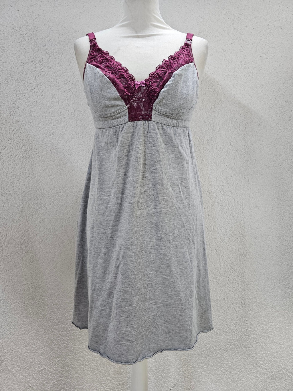 EK4483 Damen Nachtkleid von New Form, grau, Gr.80C0