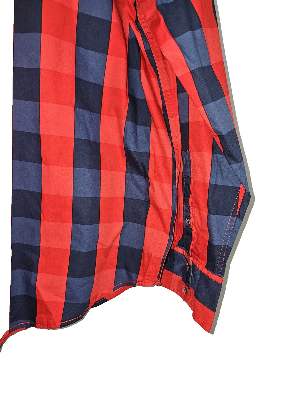 EK7552 Herren Hemd von Bonprix, rot-blau, Gr.43/443