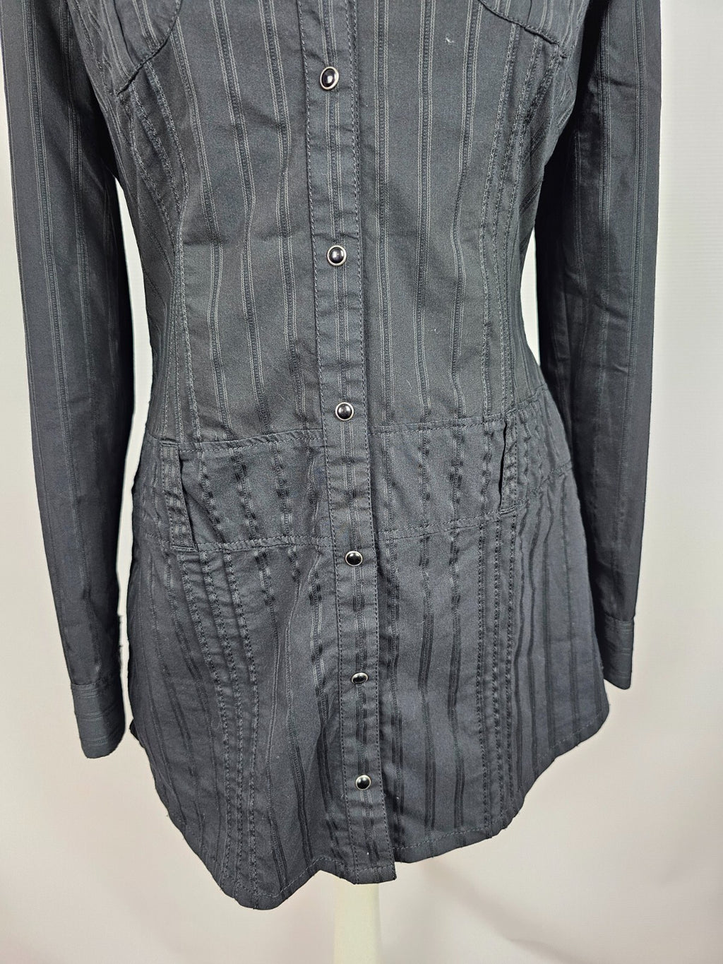 EK2523 Damen längere Bluse von s.Oliver, schwarz, Gr. 382