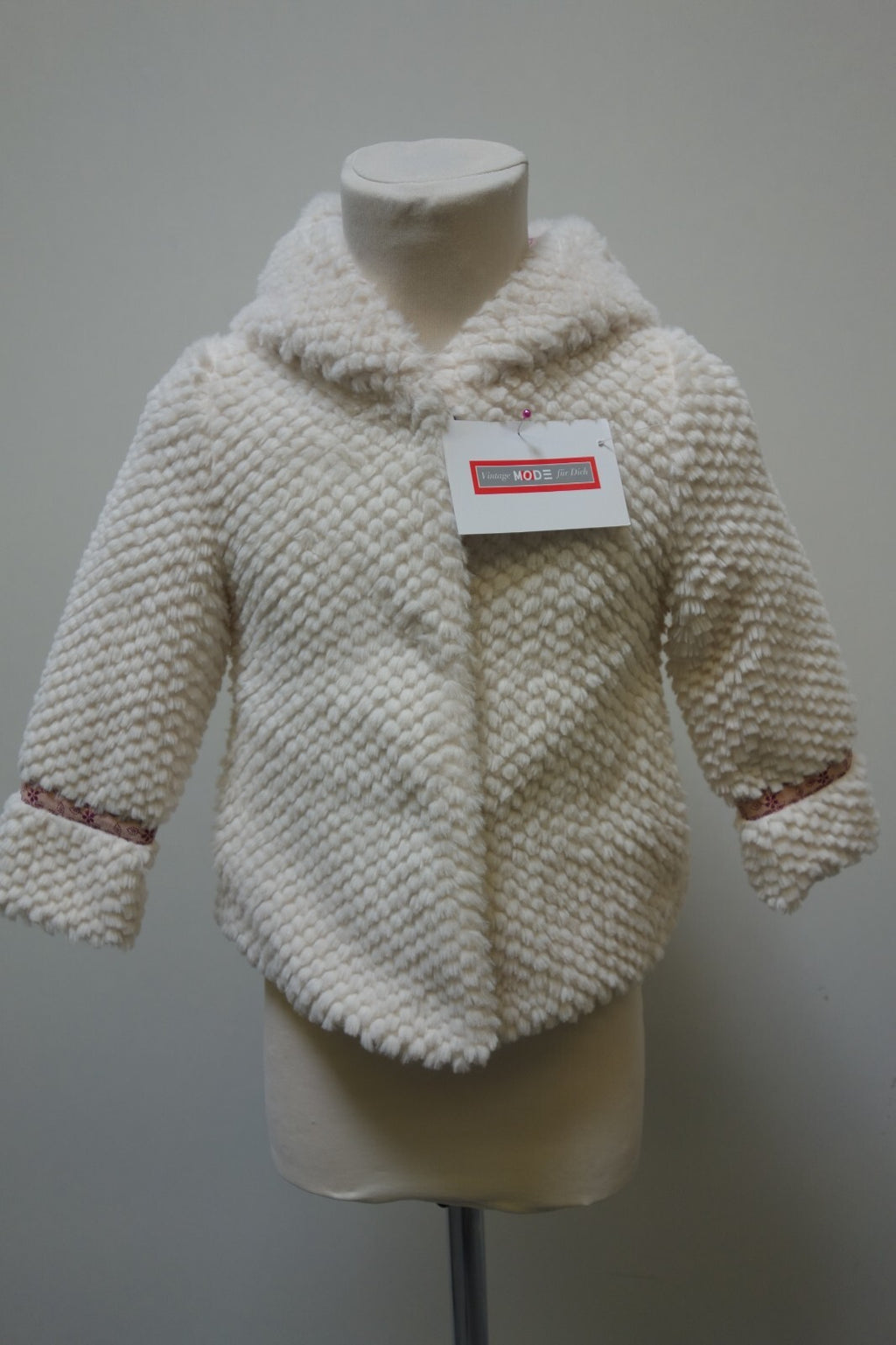 EK0532 Mädchen Jacke von Benetton, weiß, Gr. 920