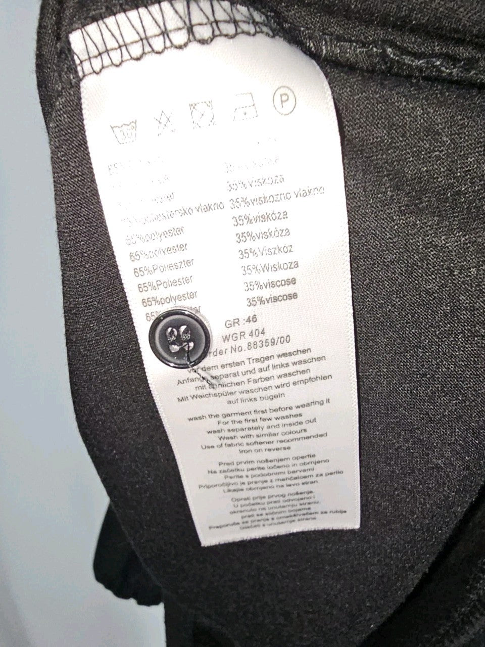 EK8966 Damen Bluse von Janina, Schwarz, Gr. 464