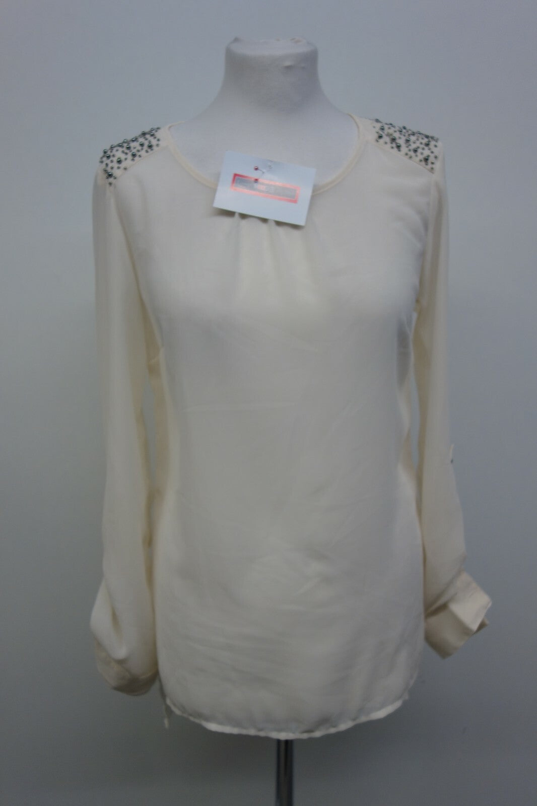 EK1553 Damen Bluse von Vero Moda, beige, durchscheinend, Gr. S0