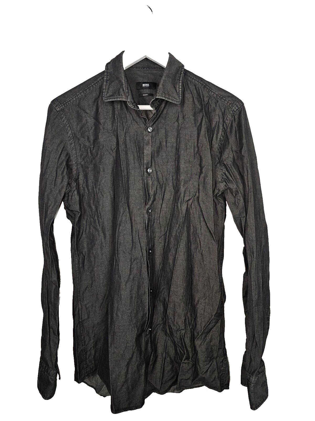 EK6822 Herren Hemd von Hugo Boss, grau, Gr.39 (15 1/2)0