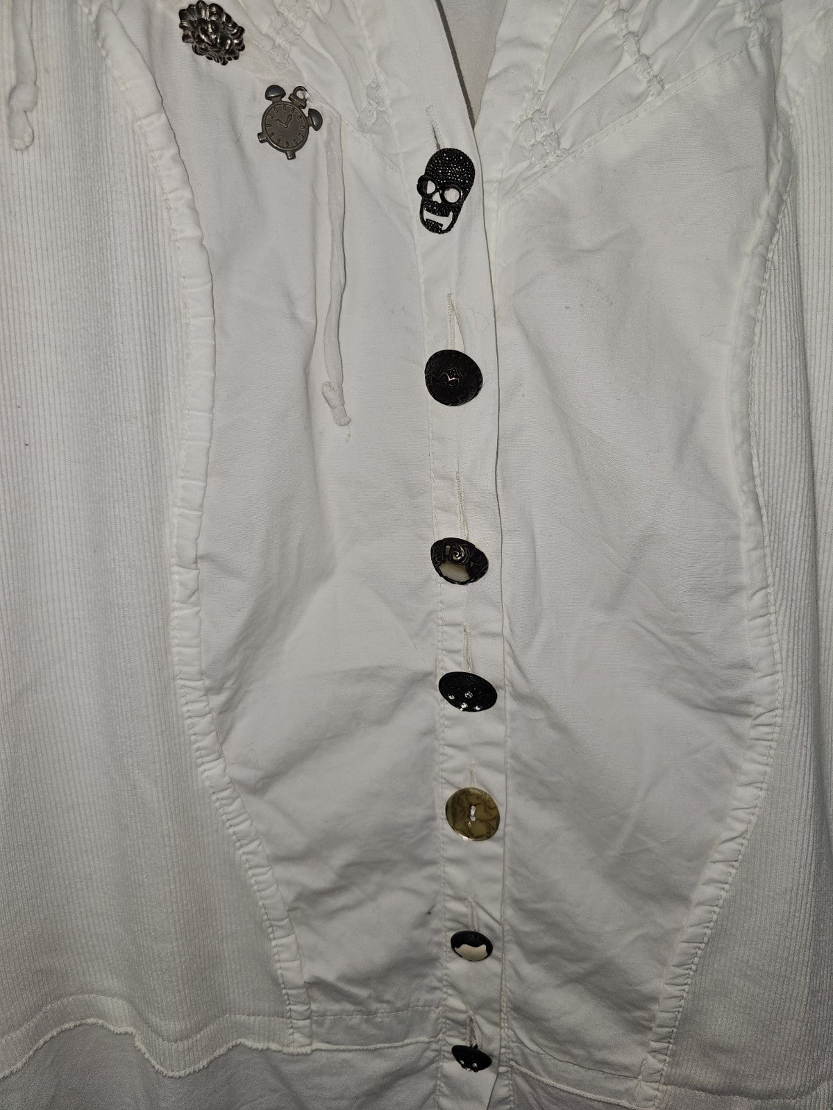 EK9419 Damen Bluse von Bottega, weiß, Gr.L1