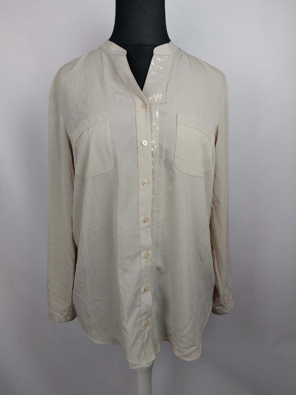 EK3918 Damen Bluse von Erfo, beige, Gr. 460