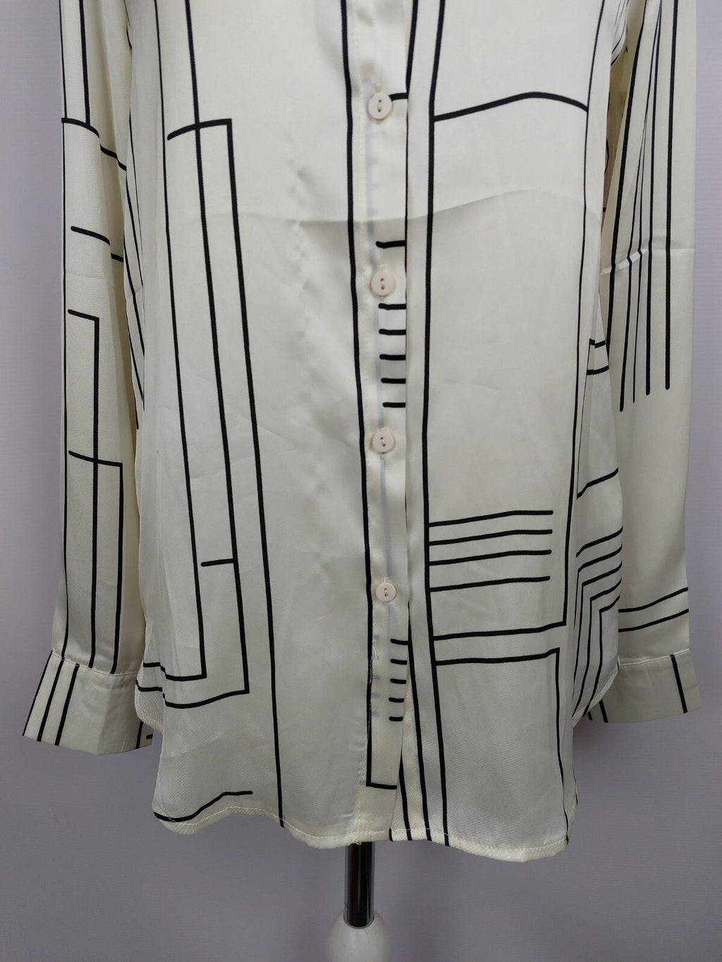 EK4497 Damen Bluse von Guts&Gusto, weiß/schwarz, gr. S2