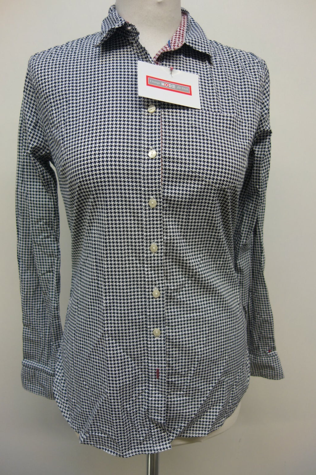 EK1402 Damen Bluse von Tommy Hilfiger, schwarz/weiß, Gr. 40