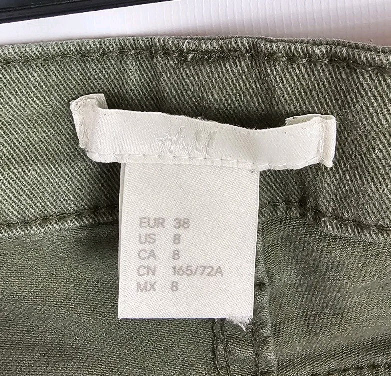 EK9345 Damen Hose H&M Gr.38 Grün1