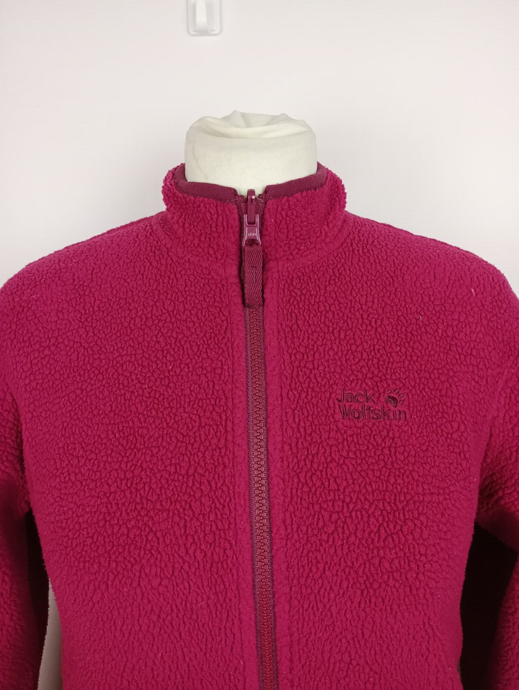 EK3033 Mädchen Fleecejacke von Jack Wolfskin, himbeerrot, Gr. 1521