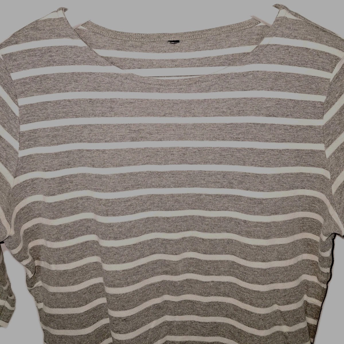 EK9110 Damen Pullover, Grau/Weiß, Gr. Ca. M/L1