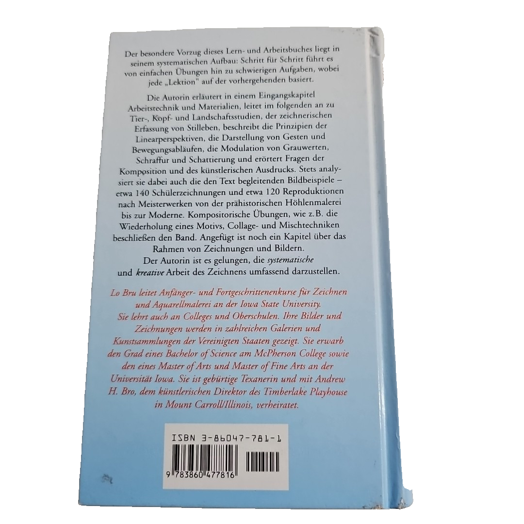 EB849 Wie lerne ich zeichnen ein Lehr- und Studienbuch Bro, Lu:1
