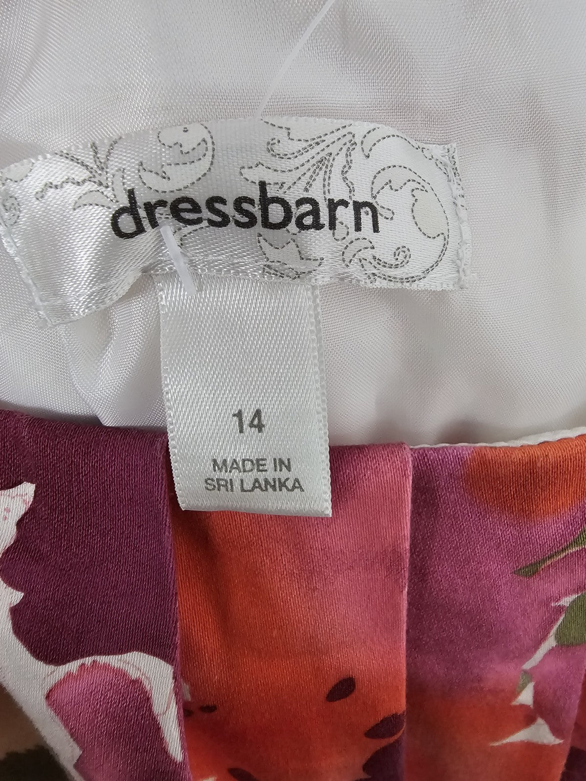 EK2555 Damen Kleid  Von Dressbarn, Mehrfarbig, Gr. 14 Ca 442