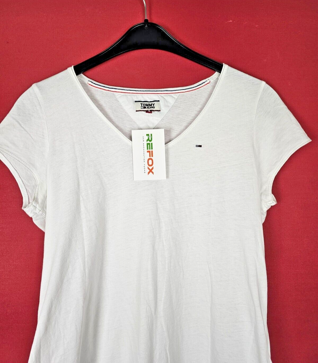 EK6617 Damen T-Shirt von Tommy Jeans, weiß, Gr. S1