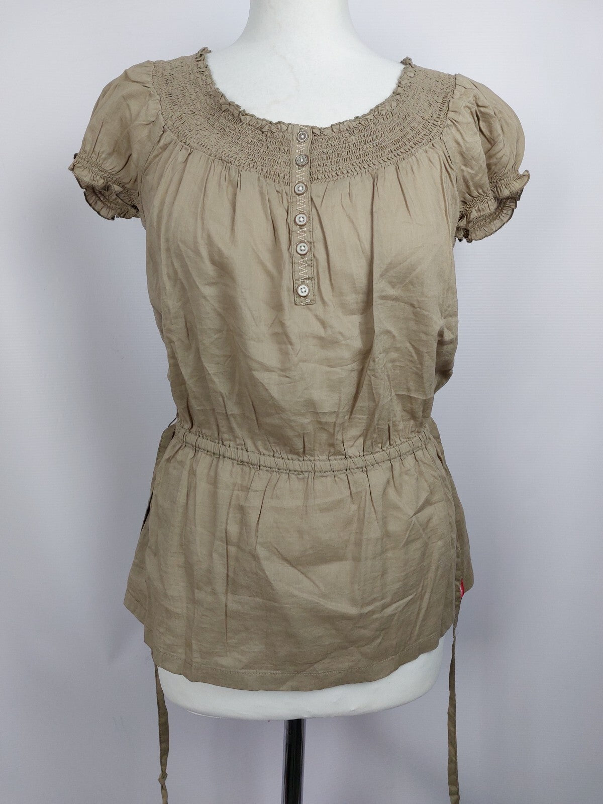 EK3920 Damen Bluse von edc, beigebraun, Gr. S3
