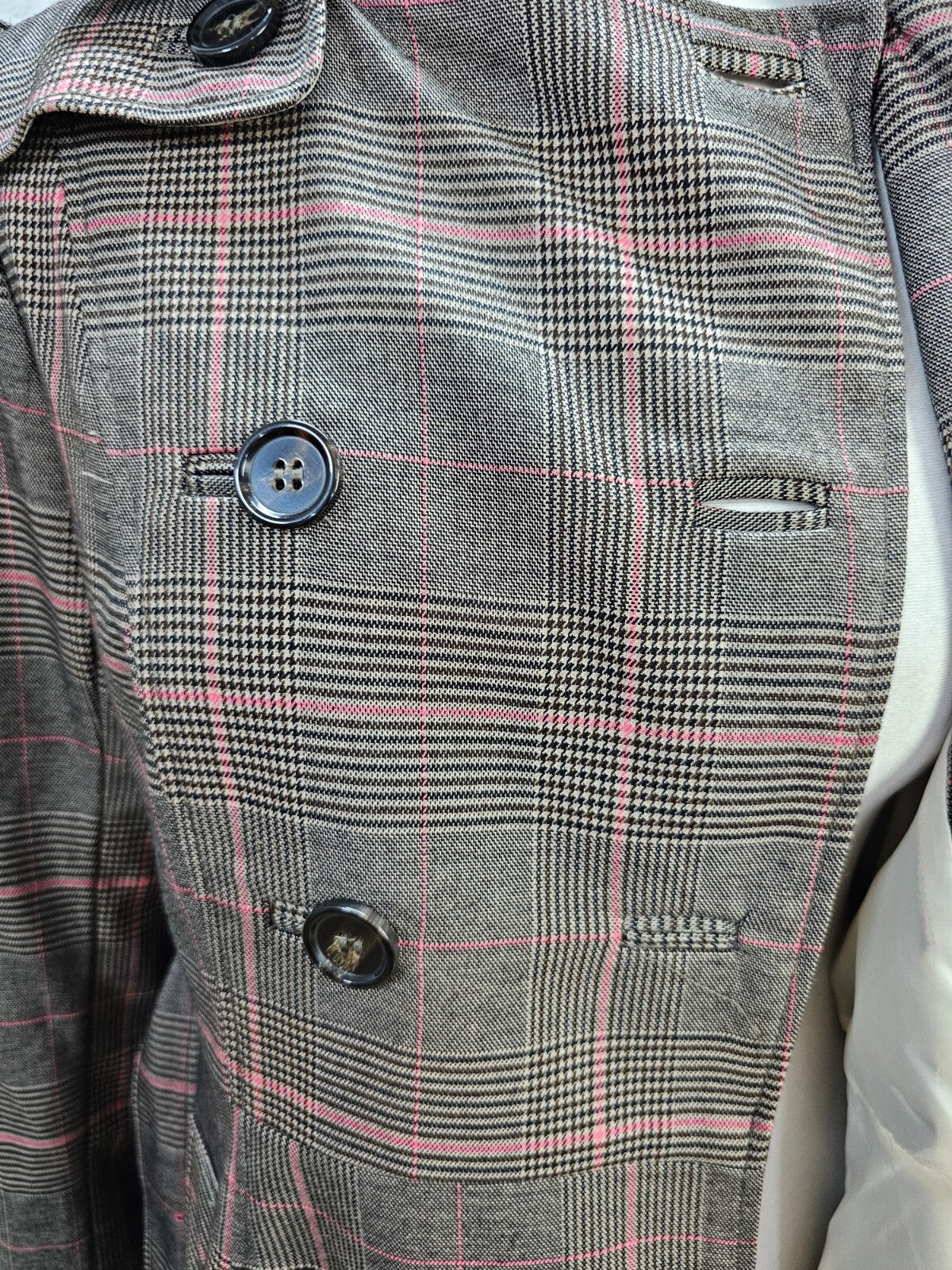 EK5988 Damen Mantel von H&M, braun-rosa, Gr.38 (nach Größentabelle)5