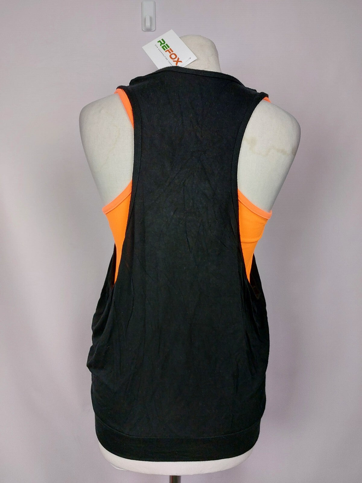EK4447 Damen Top von Style One, schwarz/orange, Gr. S4