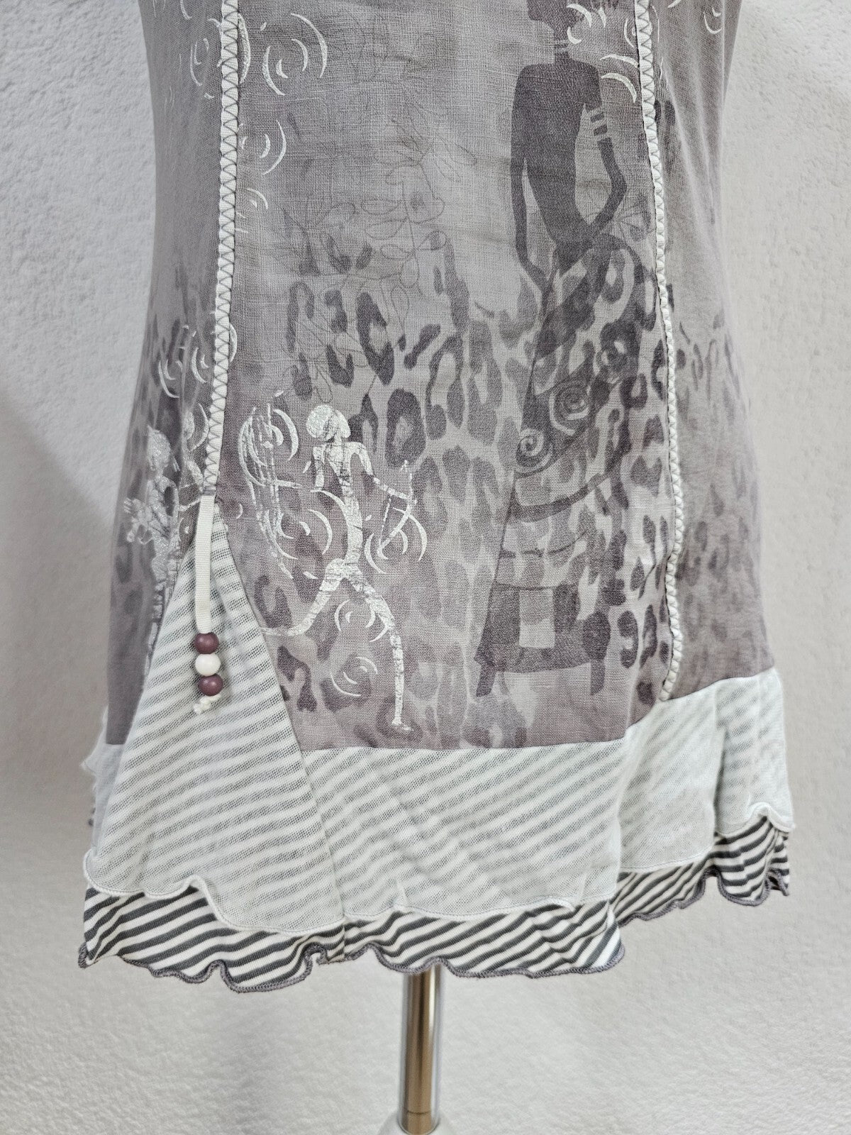 EK6135 Damen Bluse von Kalisson, grau, Gr. S2