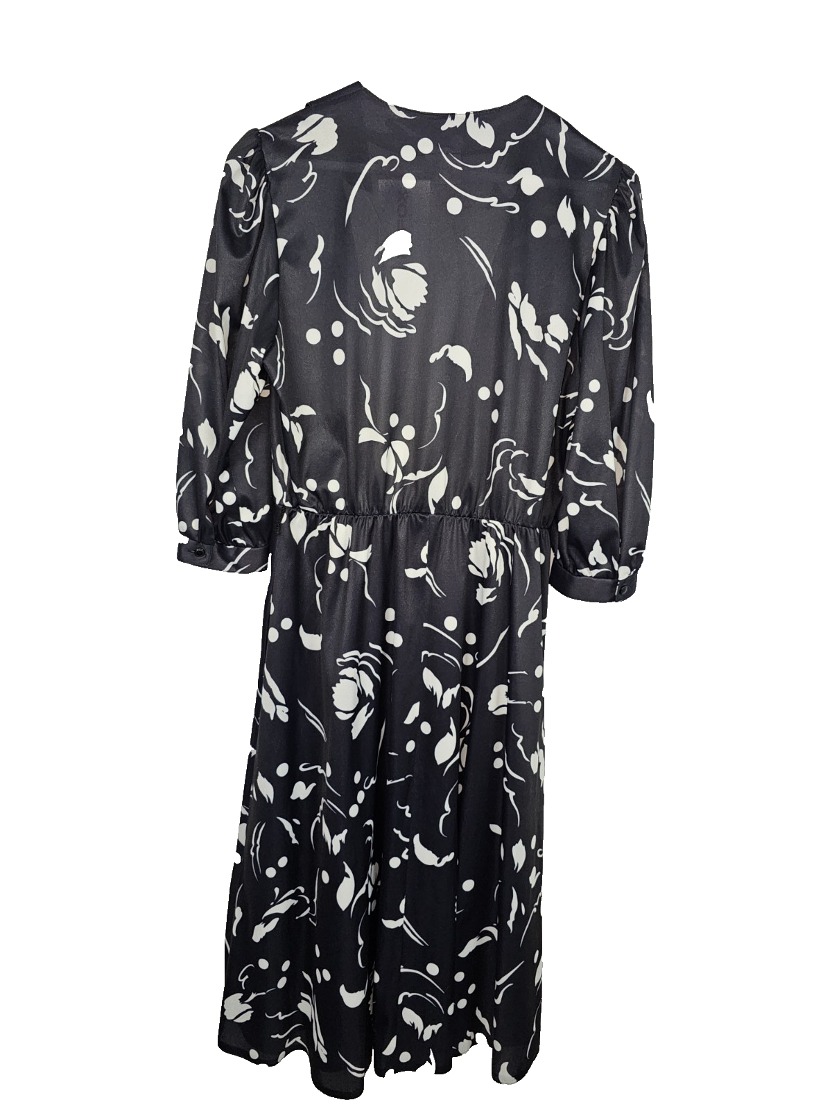 EK7797 Damen Kleid, schwarz-weiß, Gr.404