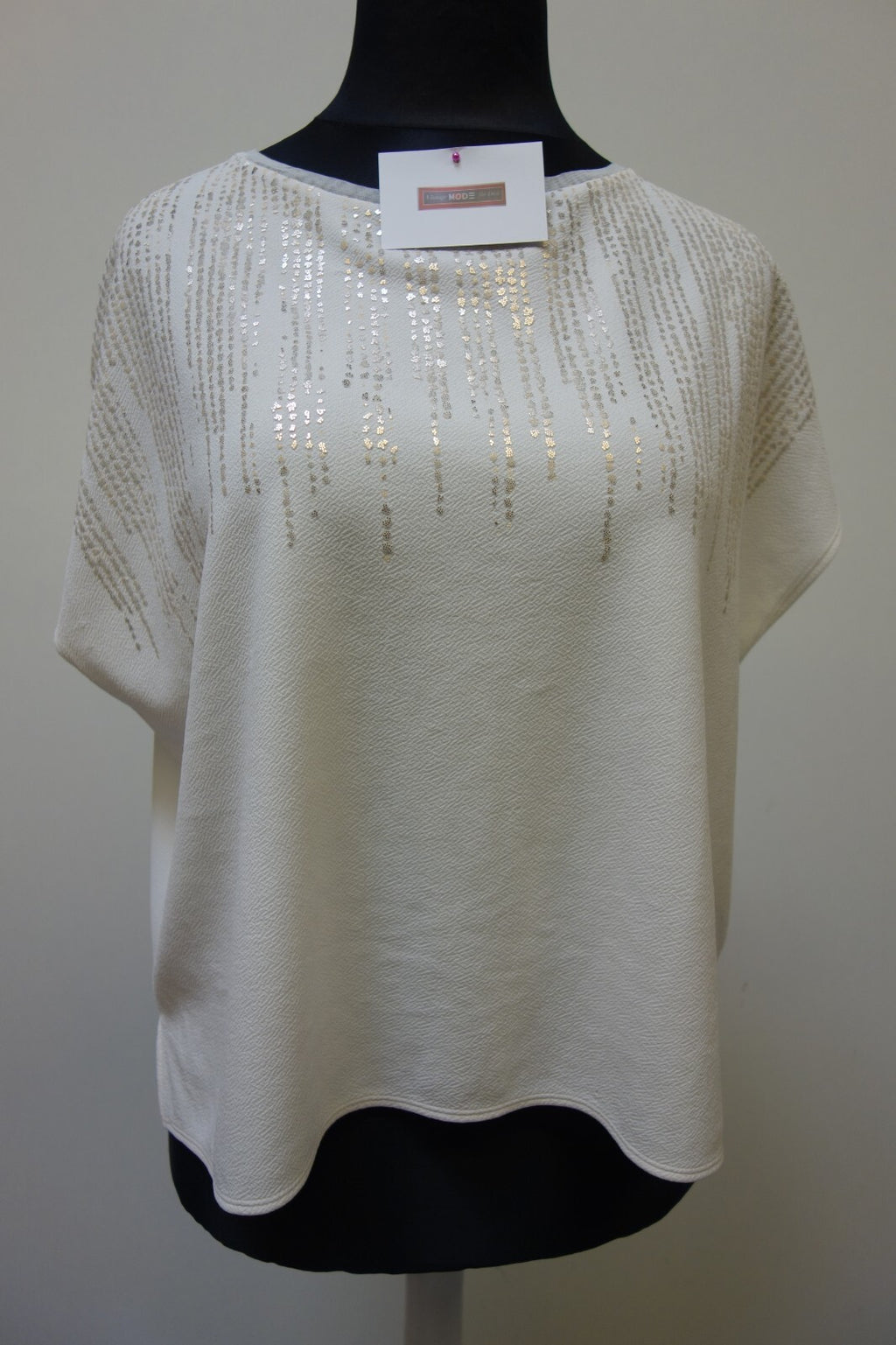 EK2030 Damen Shirt von Zara, cremeweiß, Gr. L0