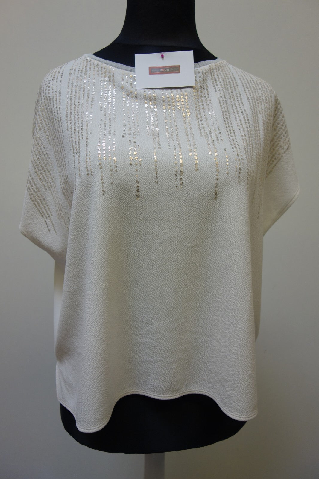 EK2030 Damen Shirt von Zara, cremeweiß, Gr. L0