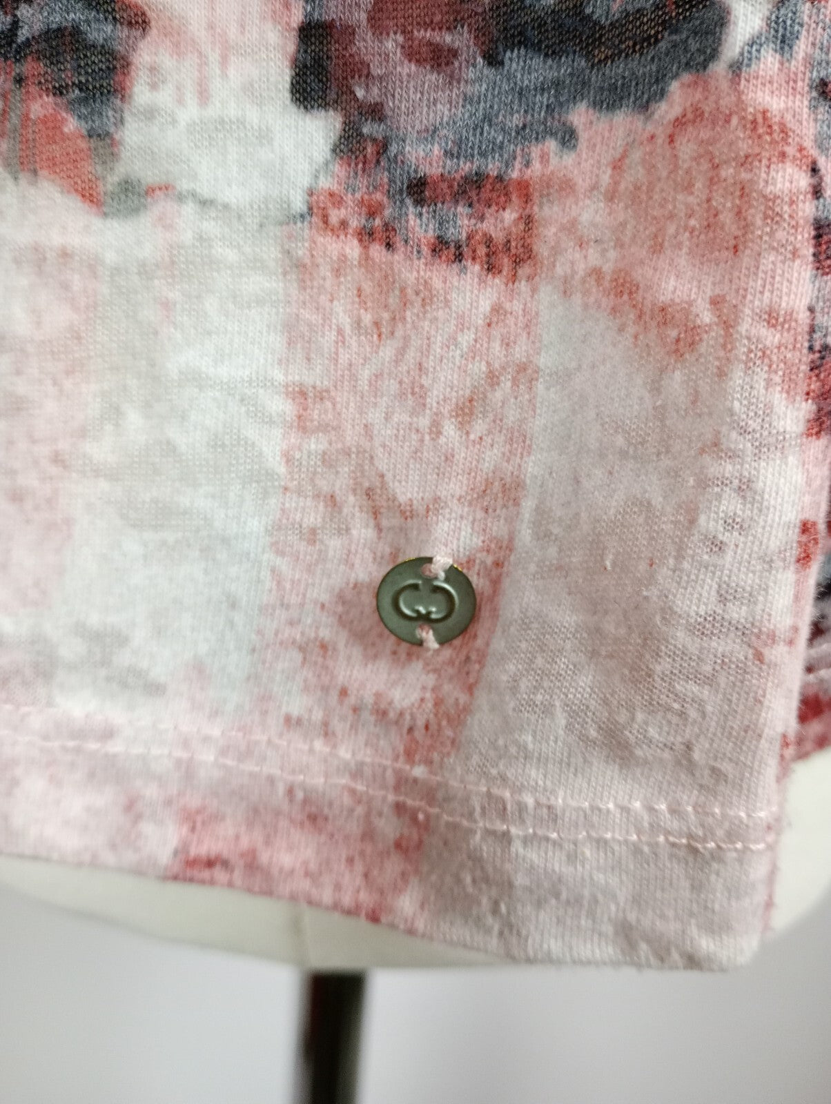 EK5128 Damen Shirt von Gerry Weber, weiß/grau/rosa, Gr. 403