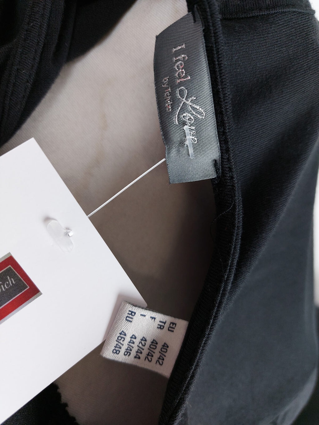 EK1289 Damen T-Shirt von Tchibo, schwarz, Gr. 40/425