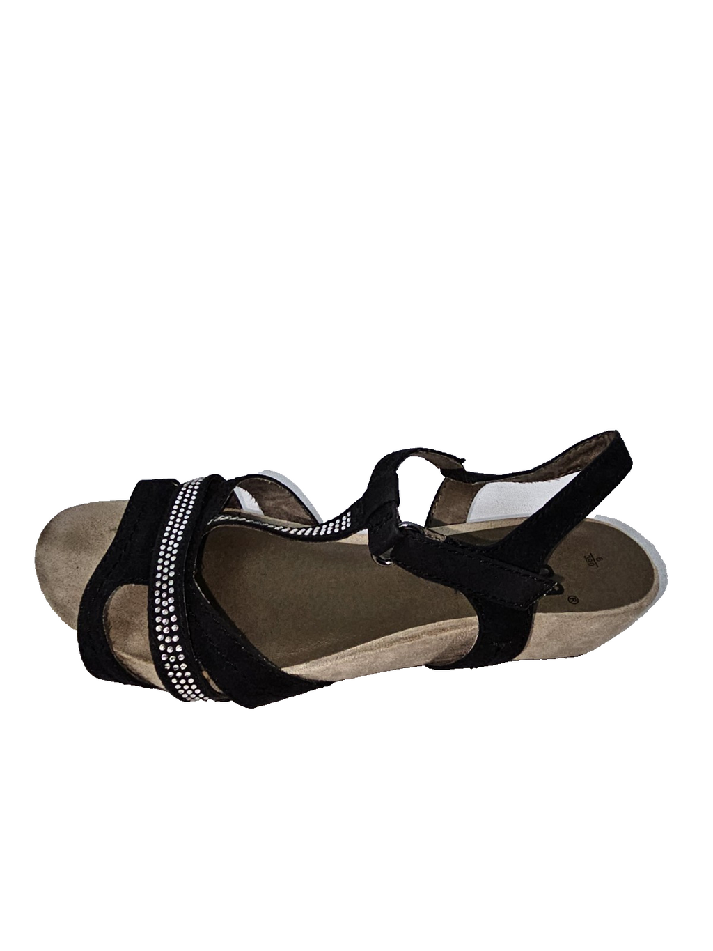 ES0741 Damen Sandale von Jana, schwarz, Gr.392