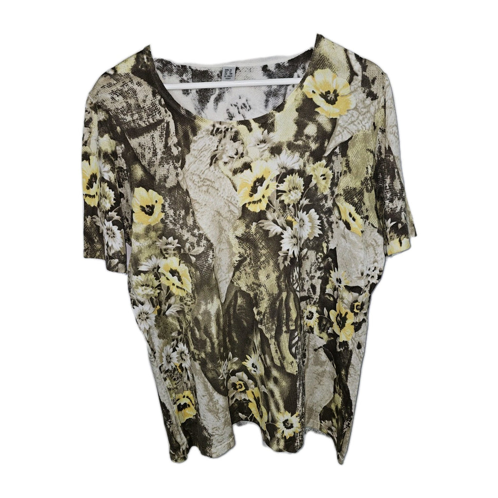EK10281 Damen T-Shirt, braun-gelb, Gr.420