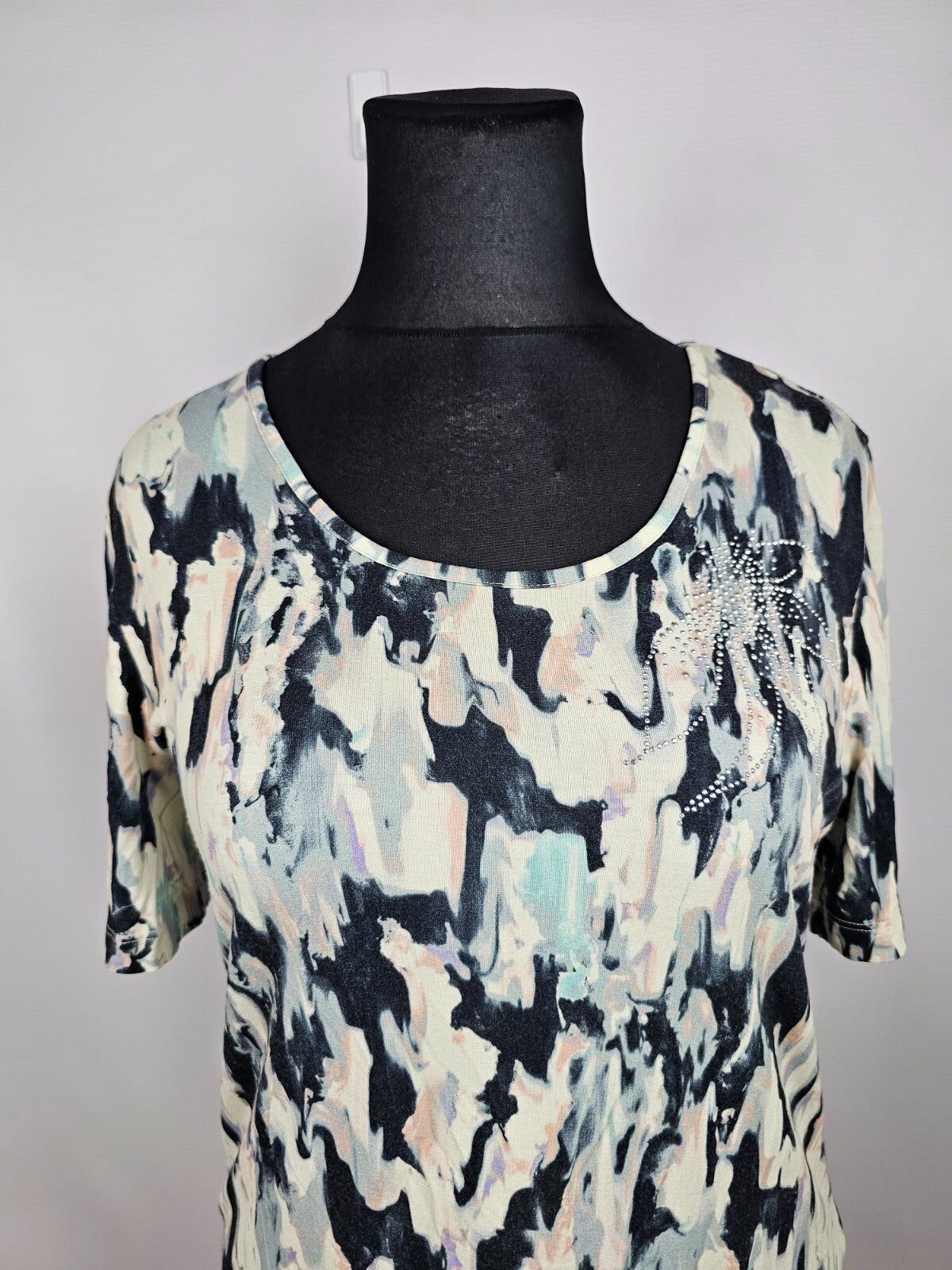 EK5712 Damen T-Shirt von San Setto, blau-gelb, Gr.421