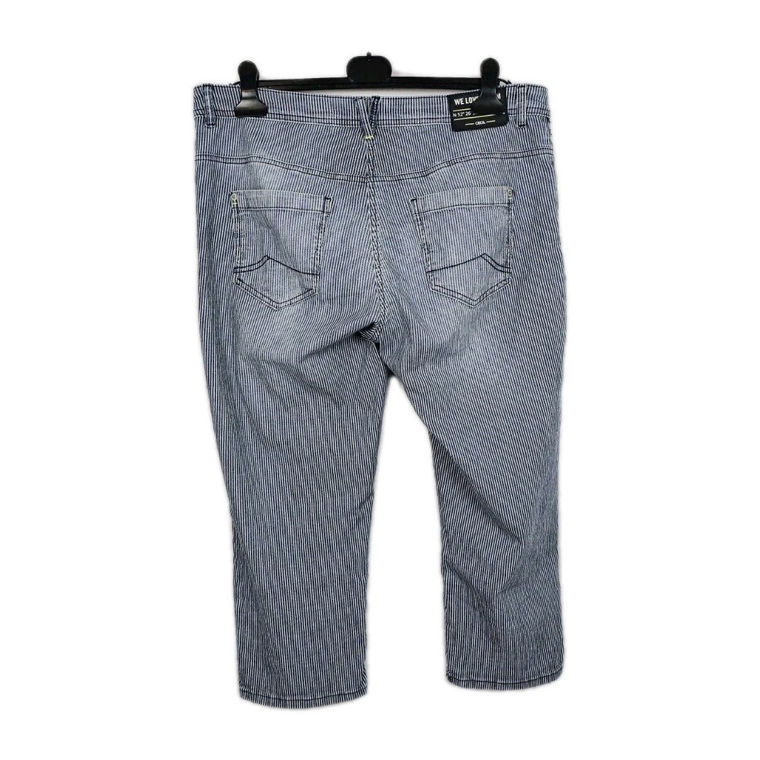 EK10459 Damen Hose von Cecil, Blau/Weiß, Gr. 322