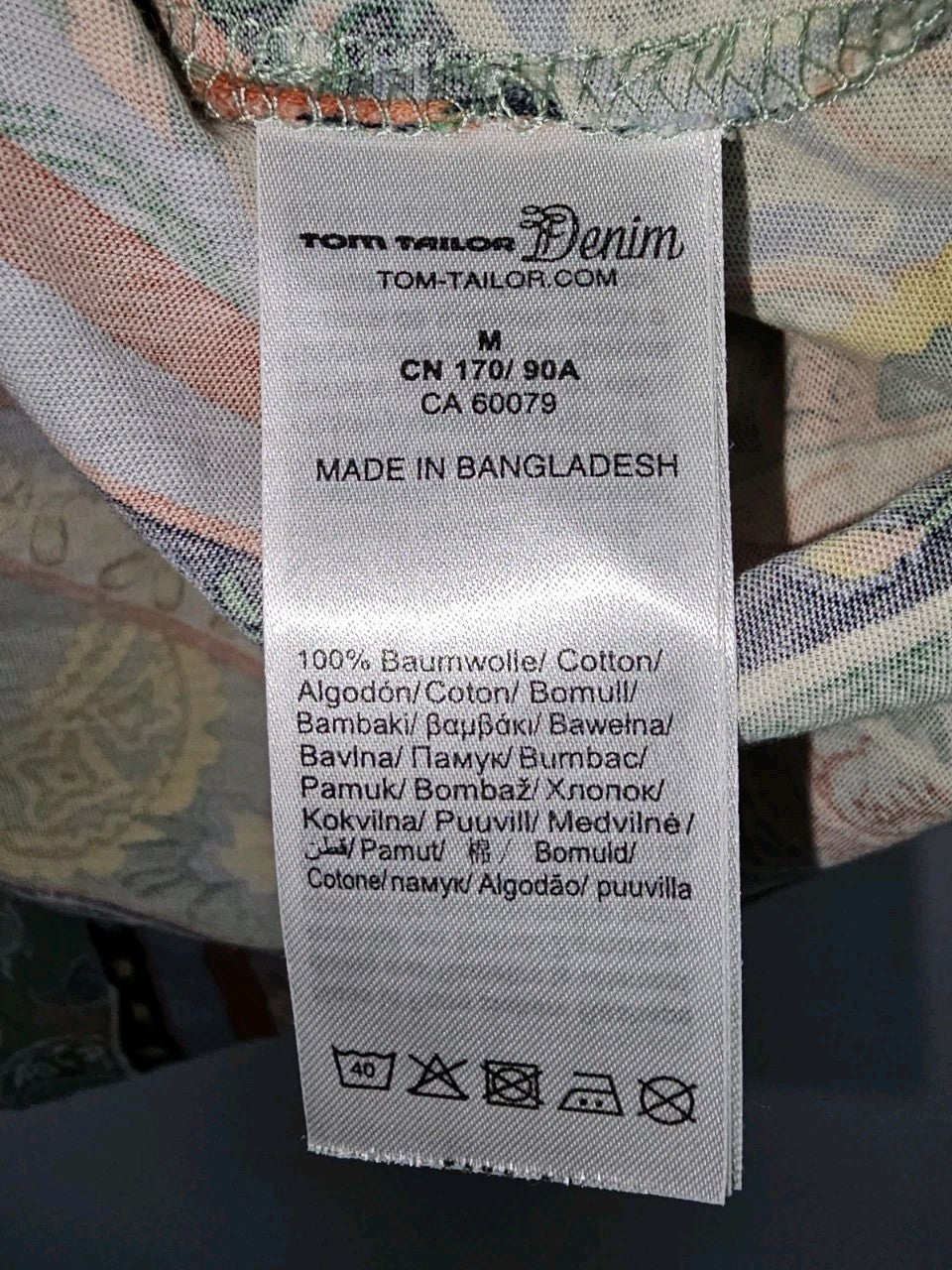 EK11091 Damen T-Shirt von Tom Tailor, Mehrfarbig, Gr. M4