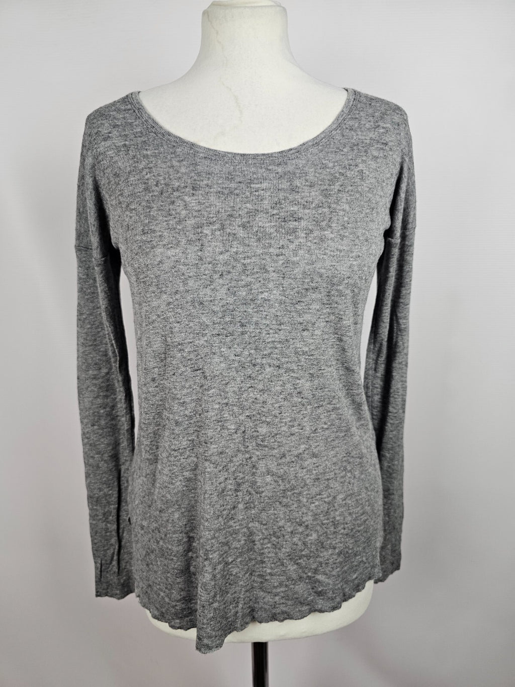 EK5650 Damen Langarmshirt von edc, grau, Gr. L0