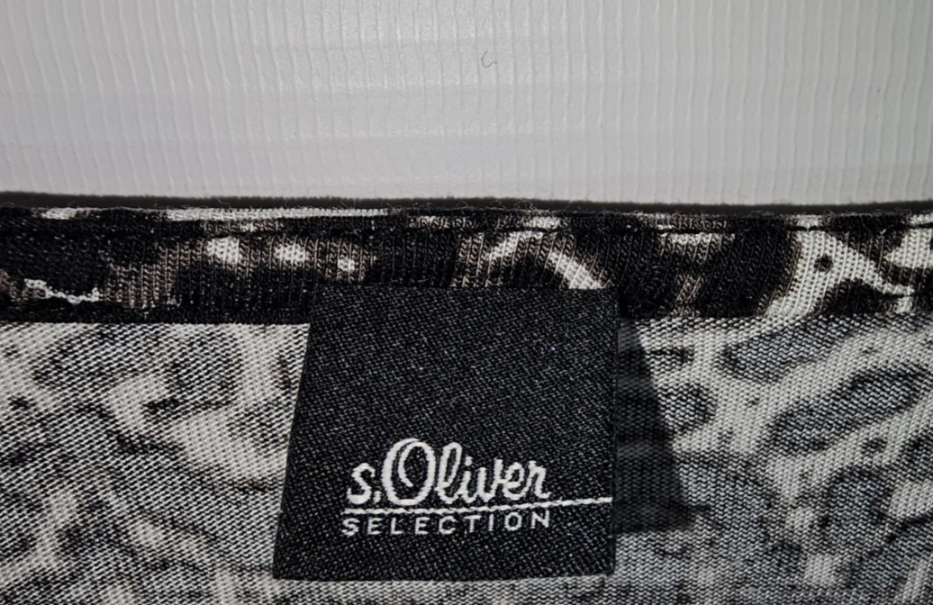 EK7961 Damen Kleid von s.Oliver, Leo Muster, braun-schwarz, Gr.361