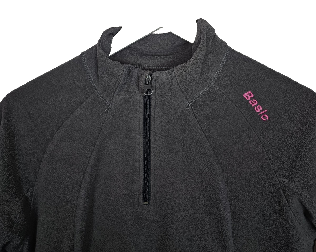 EK7077 Damen Fleece Pullover von Basic, Grau, Gr.381