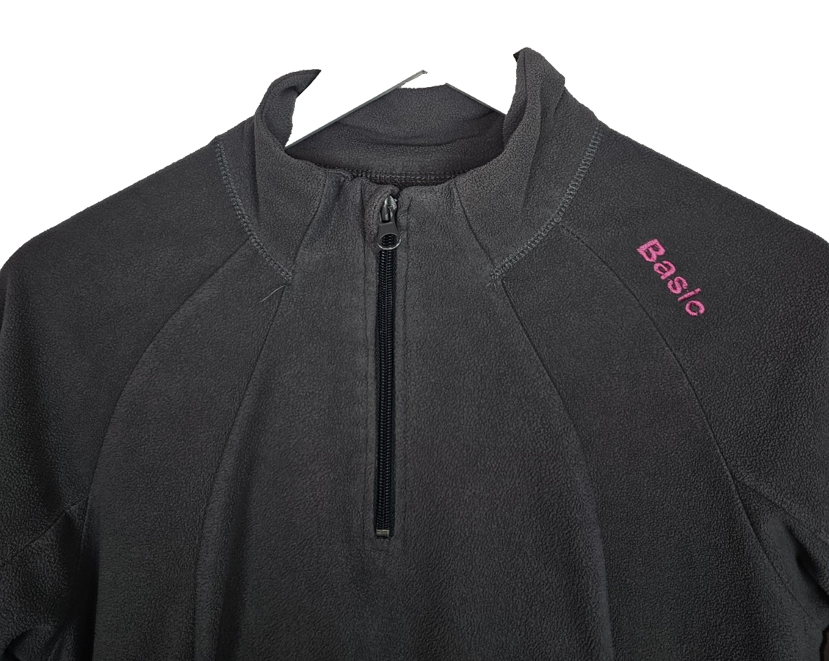 EK7077 Damen Fleece Pullover von Basic, Grau, Gr.381