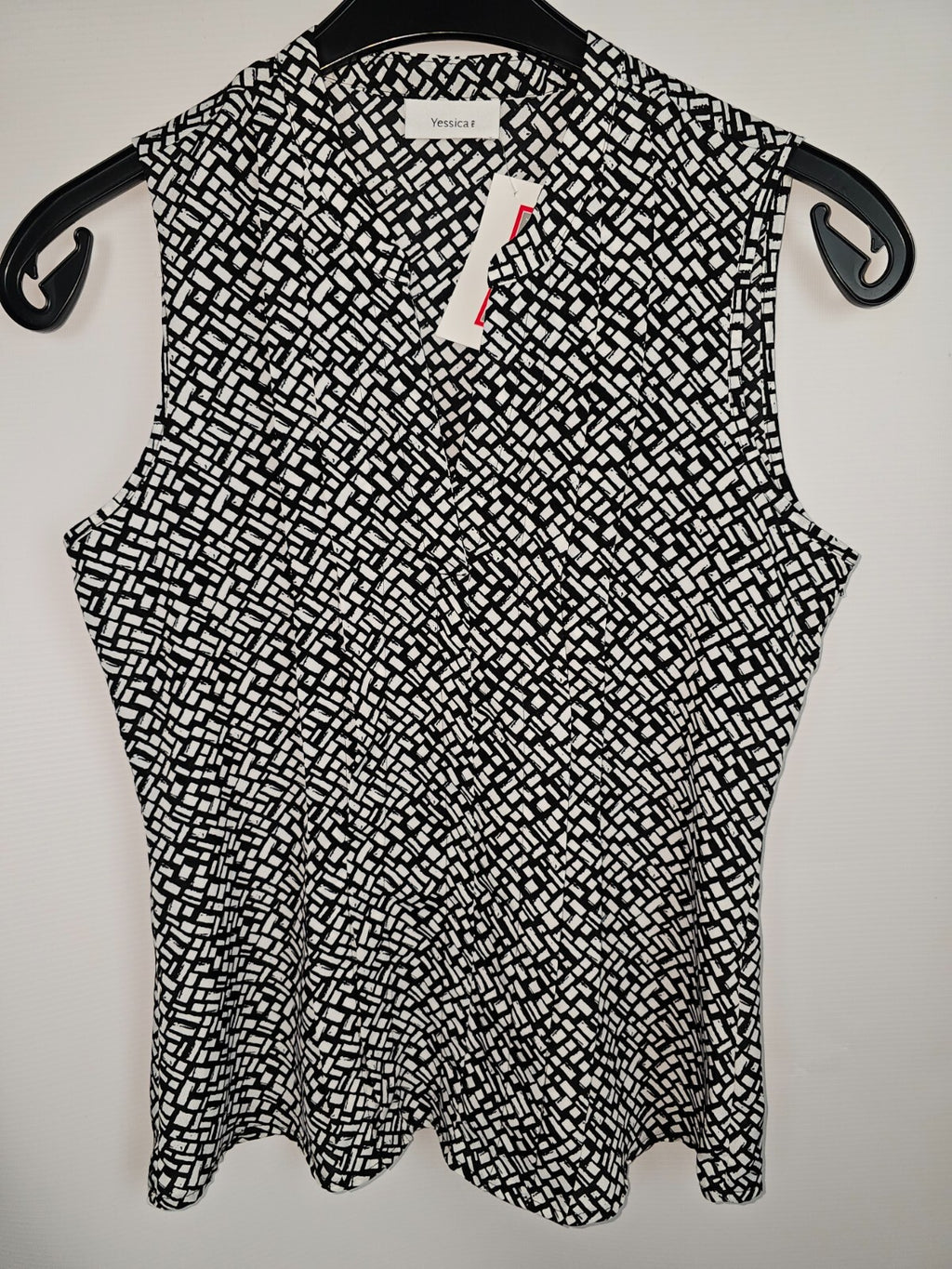 EK3194 Damen Bluse von Yessica C&A, schwarz-weiß, Gr.340