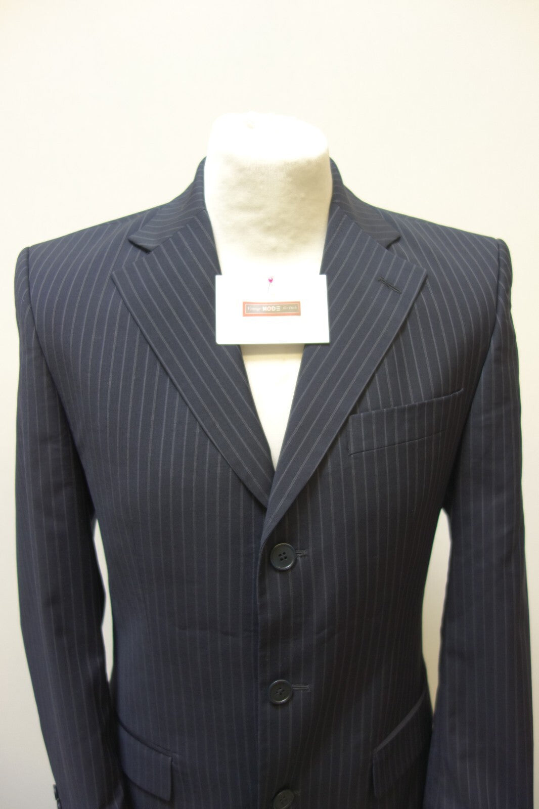 EK3816 Herren Jackett von Zara Man, schwarz mit Streifen, Gr. 461